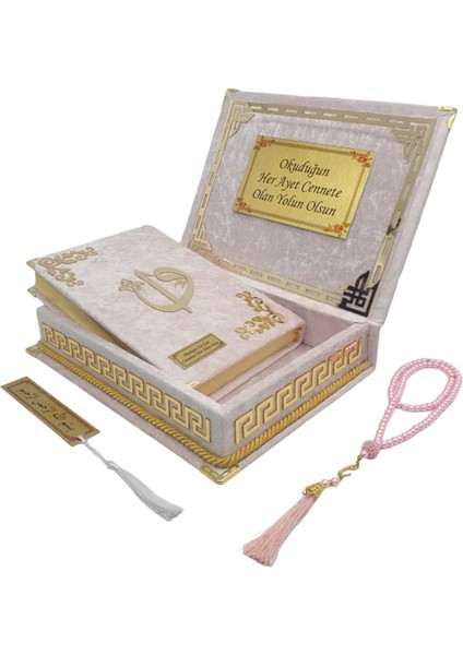 Isme Özel Reşal Kutulu Orta Boy Kur'an-I Kerim Pudra Pembe )(Anneler Günü Serisi) fiyatları
