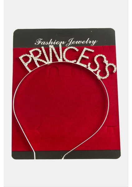 Princess Yazılı Taşlı Taç