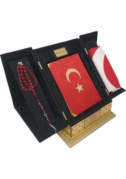 Kabe Maketli Bayraklı Hafız Boy Kuranı Kerim fiyatları