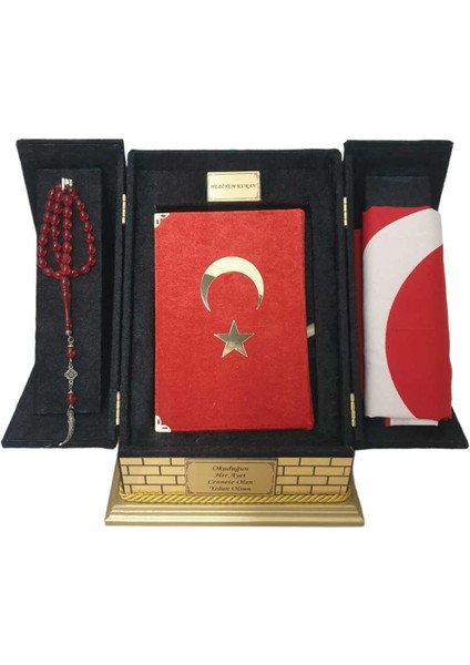 Kabe Maketli Bayraklı Hafız Boy Kuranı Kerim indirimleri