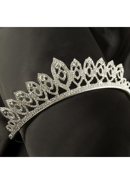 Lüks Taşlı Gelin Taçı