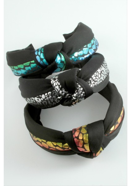 Leopar Desenli Düğümlü Taç