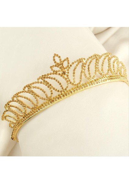 Lüks Taşlı Gelin Taçı