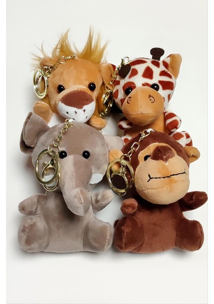 Sevimli Hayvan Peluş Anahtarlık