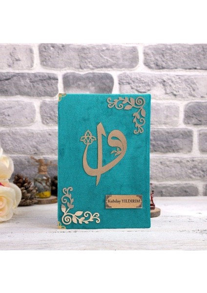 Hediyelik Kur'an-I Kerim Kadife Turkuaz Tespihli Ah.kutu Orta B. fiyatları