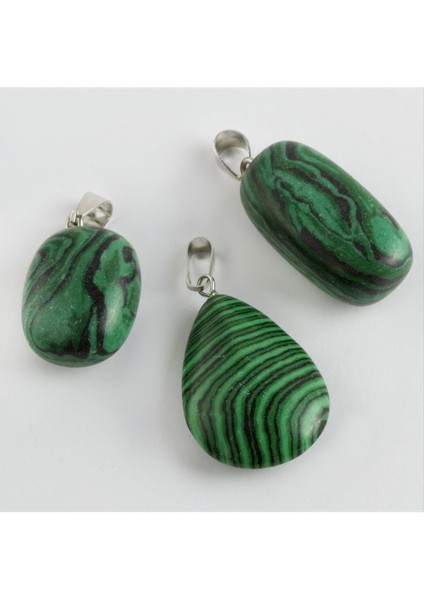 Malahit Doğaltaş Kolye Ucu