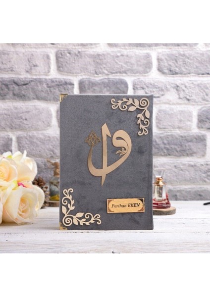 Hediyelik Kur'an-I Kerim Kadife Gri Tespihli Ah.kutu Orta B. fiyatları