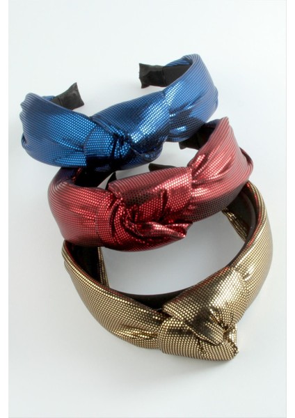 Benek Desenli Deri Düğümlü Taç