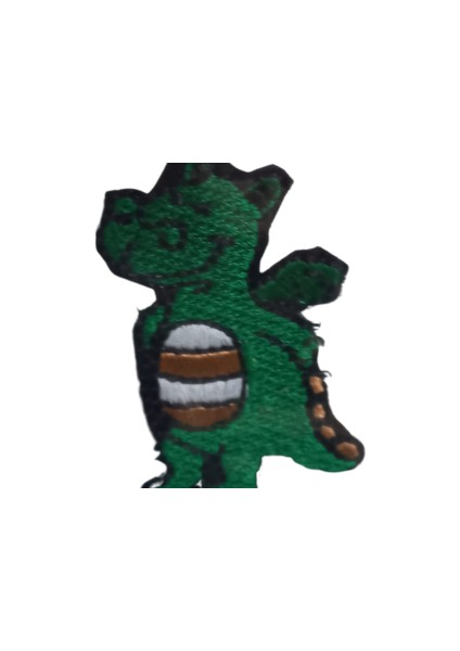 Aplike Ütü Ile Yapışan Dinazor Yeşil Arma 2,5x4 cm