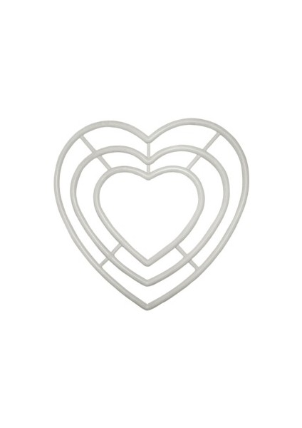 Kalp Makrome Halkası 3'lü 20 cm