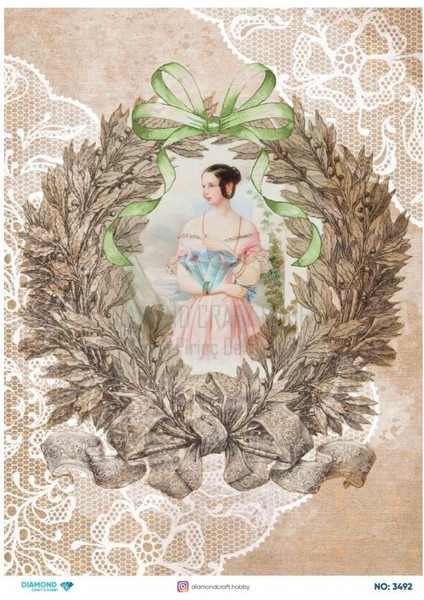 Diamond Pirinç Dekopaj Kağıdı - 3492