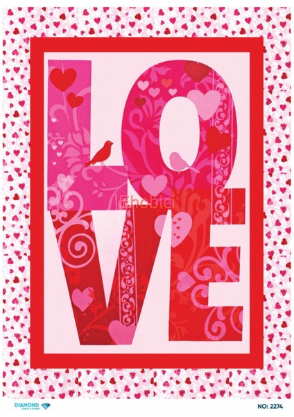 Diamond Pirinç Dekopaj Kağıdı - 2274