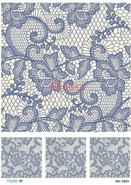Diamond Pirinç Dekopaj Kağıdı - 2954