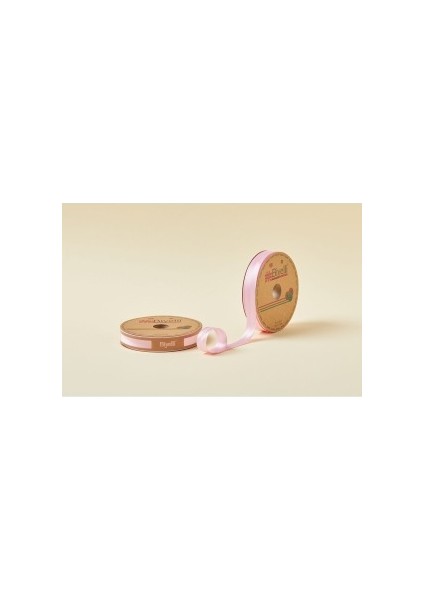 Biye Saten Katlı 007 Pembe 2 cm 25 Metre Polyester