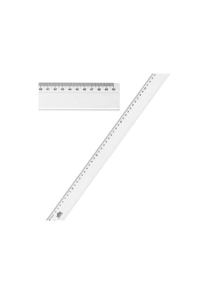 Plastik Cetvel 50 cm