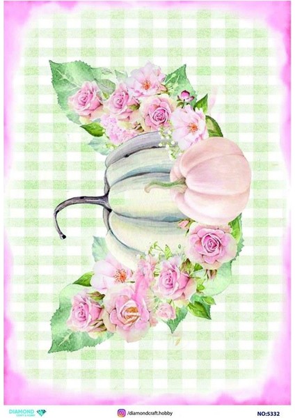 Diamond Pirinç Dekopaj Kağıdı - 5332