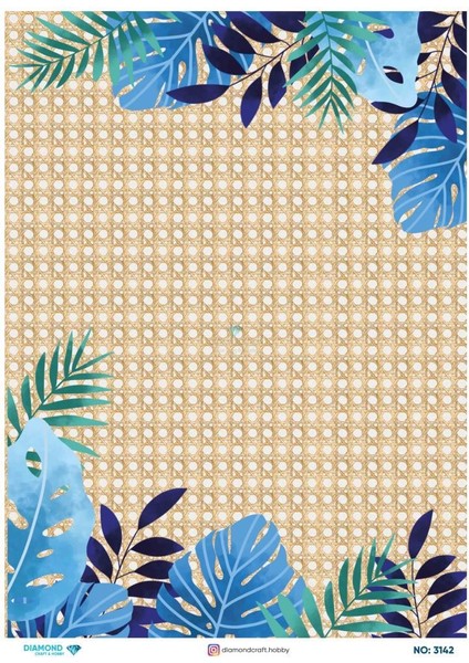 Diamond Pirinç Dekopaj Kağıdı - 3142