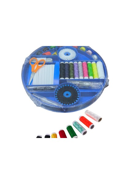 Iplik Set Yuvarlak Plastik Dikiş Seti