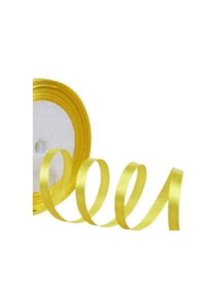Saten Kurdele 3 cm 10 Metre Sarı