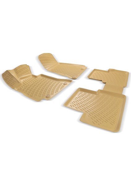 Rizline Toyota Land Cruiser Prado J250 7k 2024 Ile Uyumlu 3D Havuzlu Paspas Bej