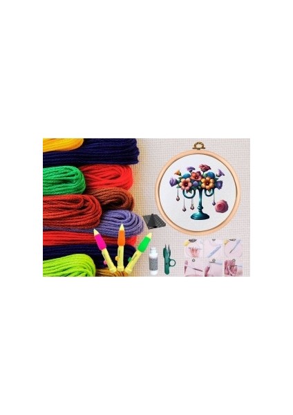 Punch Seti Nakış Seti Kasnaklı Kendin Yap Seti Seri 108