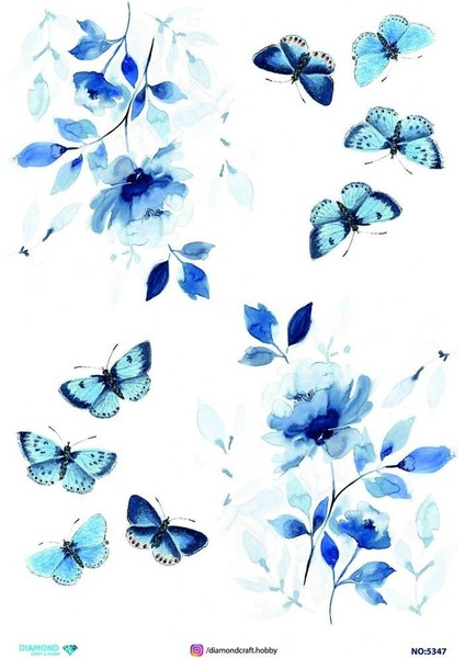 Diamond Pirinç Dekopaj Kağıdı - 5347