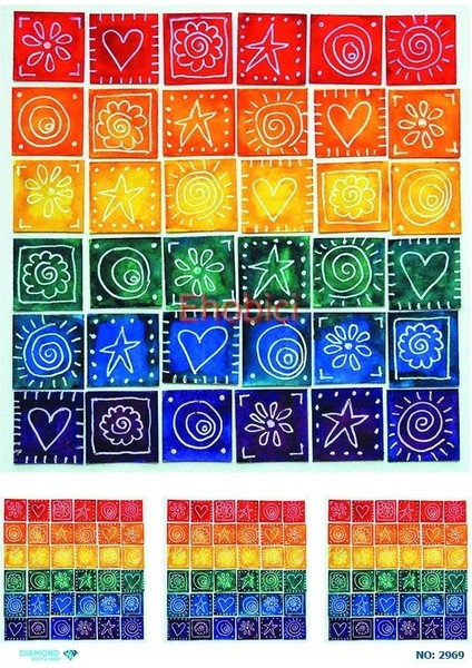 Diamond Pirinç Dekopaj Kağıdı - 2969