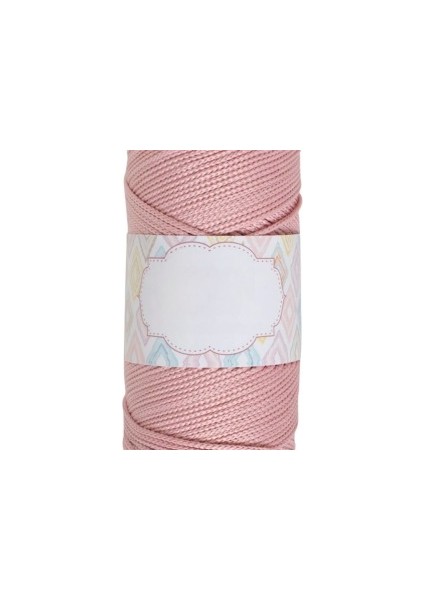 Makrome İpi 3mm Polyester Açık Pembe