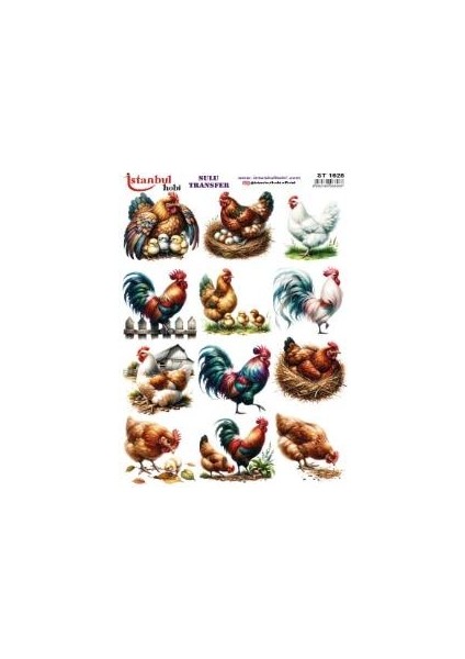 Sulu Transfer Kağıdı 25X35CM ST-1628