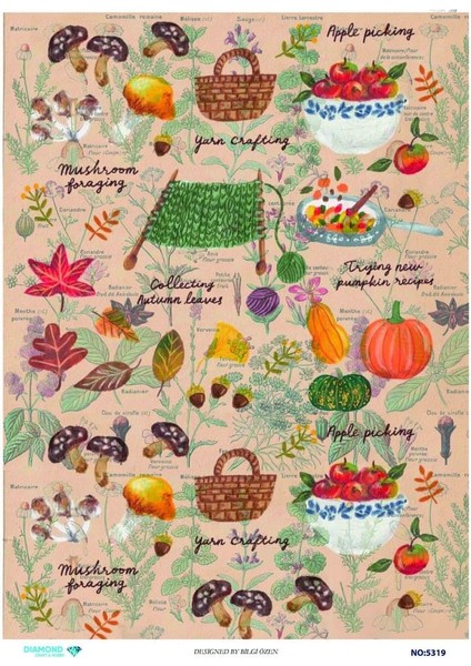 Diamond Pirinç Dekopaj Kağıdı - 5319