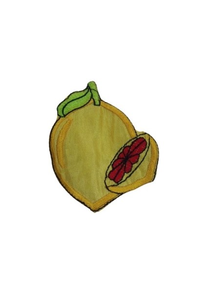 Aplike Ütü Ile Yapışan Limon Desen