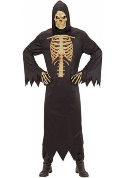 Kapüşonlu Azrail Kostüm ( Xl Beden