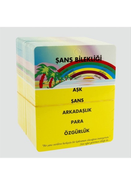 5'li Şans Bileklik Kartı 200 Adet fiyatları