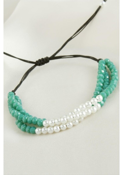 Incili Üçlü Kristal Bileklik fırsatları