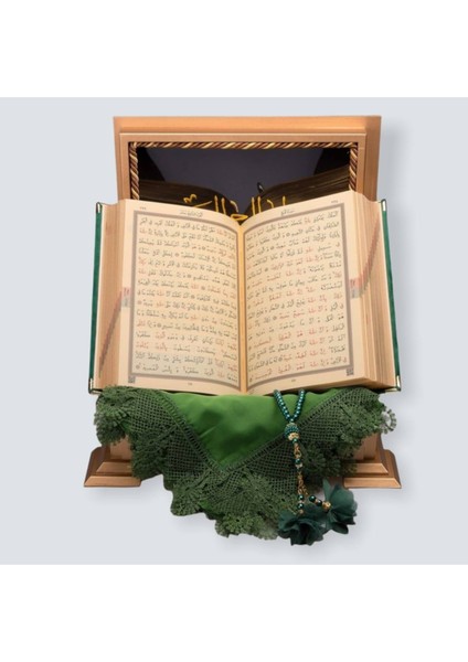 Dini Hediye Gold Sandıklı Hafız Boy Kur'an-I Kerim Seti(Yeşil) fiyatları