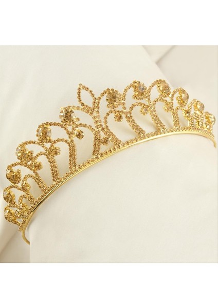 Lüks Taşlı Gelin Taçı
