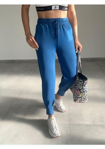 Kadın Uzun Kol V Yaka Kapüşon Detay Sweat ve Yüksel Bel Eşofman Ikili Takım fiyatları