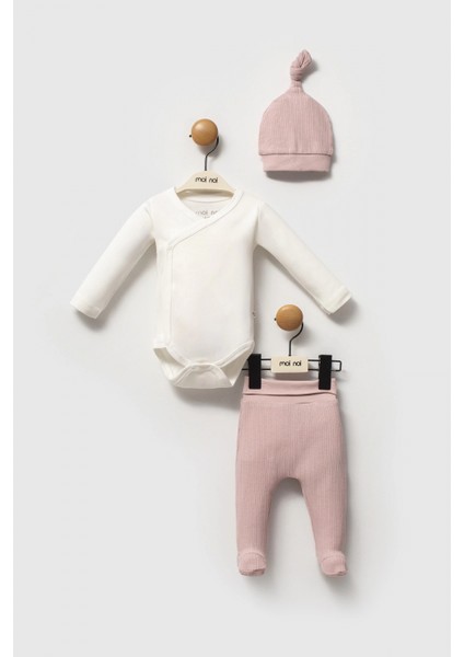 Moi Noi Şapkalı Badi Pantolon Takım MNB5345 Mürdüm fiyatları