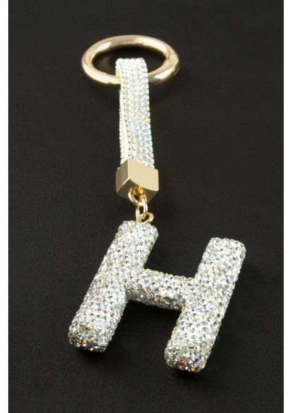 Harfli Savaroski Taşlı Anahtarlık