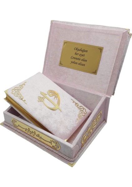 Rahleli Kadife Kutulu Kuranı Kerim Seti modelleri