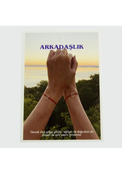 2'li Arkadaşlık Bileklik Kartı