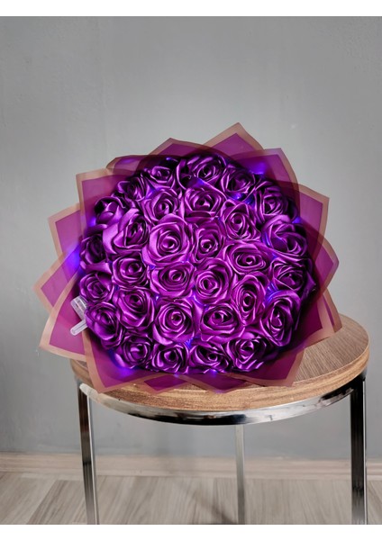 30'lu Mor LED Işıklı Buket fiyatları