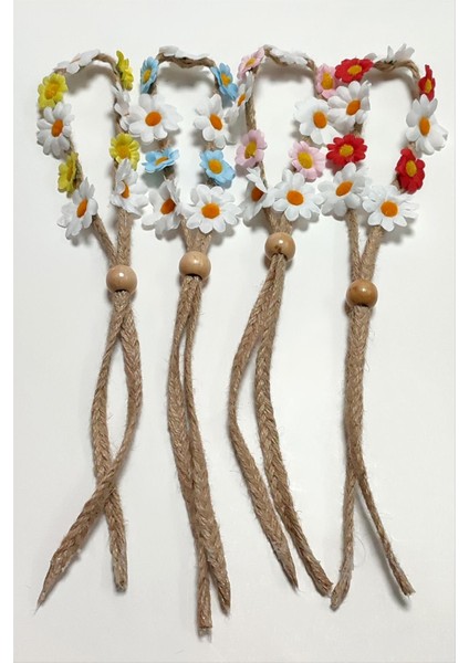 Papatya Çiçekli Hasır Taç fiyatları