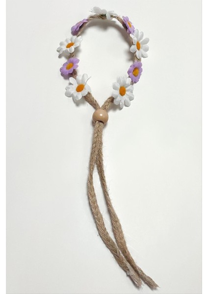 Papatya Çiçekli Hasır Taç modelleri