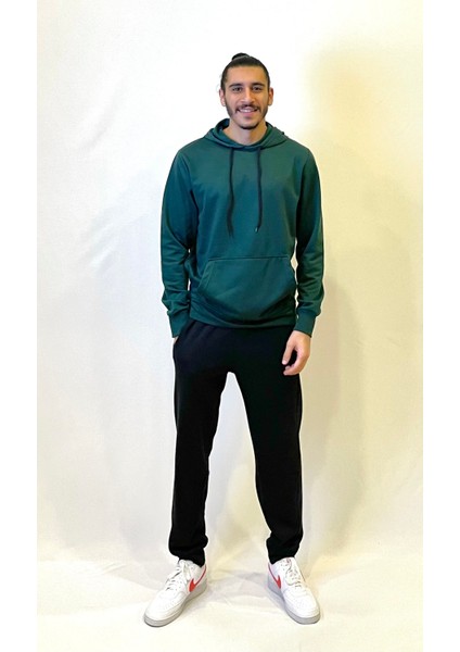 Süperlife Kapşonlu Uzun Kollu Baskılı Dar Kalıp Ince Erkek Sweatshirt Spr 2019K61