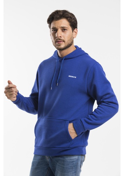 Süperlife Kapşonlu Uzun Kollu Baskılı Dar Kalıp Ince Erkek Sweatshirt Spr 2019K61 fiyatları