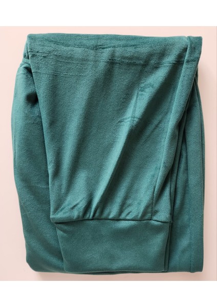 Kadife Battal Beden Anne Pijama Takımı 224 modelleri