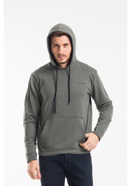 Süperlife Kapşonlu Uzun Kollu Baskılı Dar Kalıp Ince Erkek Sweatshirt Spr 2019K61 modelleri