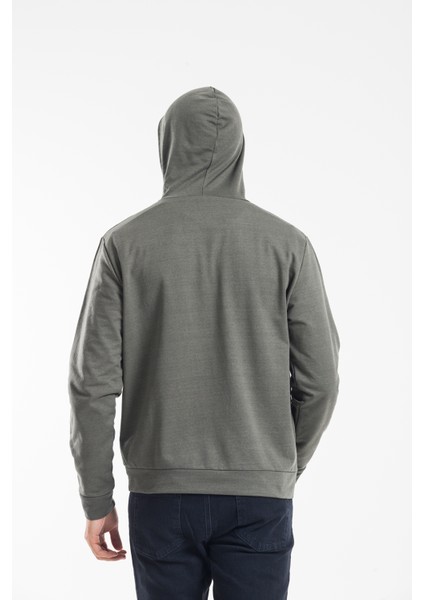 Süperlife Kapşonlu Uzun Kollu Baskılı Dar Kalıp Ince Erkek Sweatshirt Spr 2019K61 fırsatları