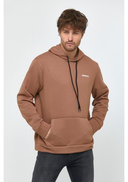 Süperlife Kapşonlu Uzun Kollu Baskılı Dar Kalıp Ince Erkek Sweatshirt Spr 2019K61 fiyatları